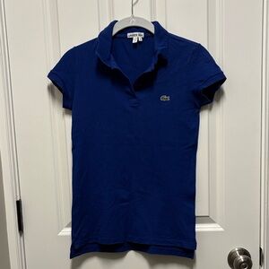 Lacoste Women's Short Sleeve Polo in Blue